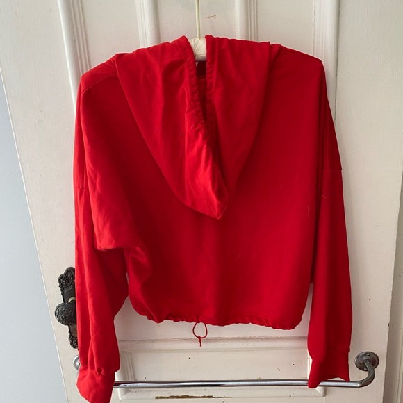 Cropped Drawstring Hoodie - Picture 5 of 5